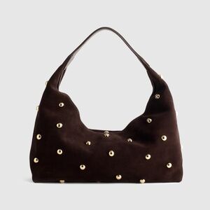 NWT Madewell the Mylie studded suede shoulder bag